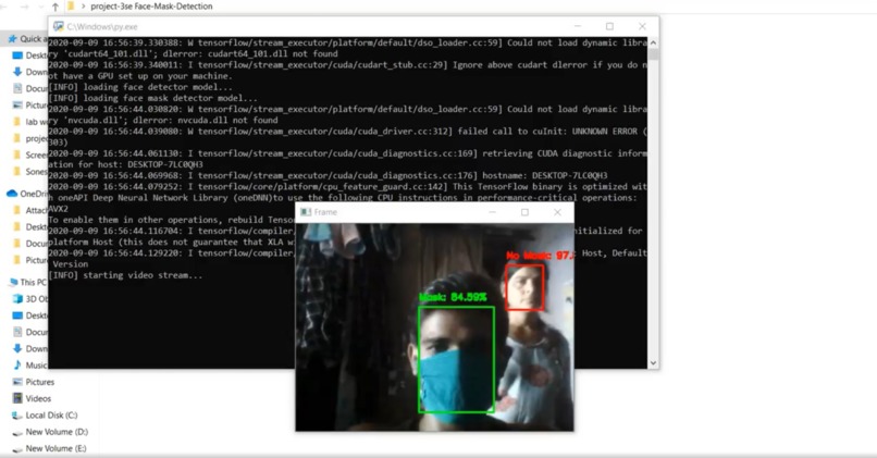Face mask detection – screenshot 1