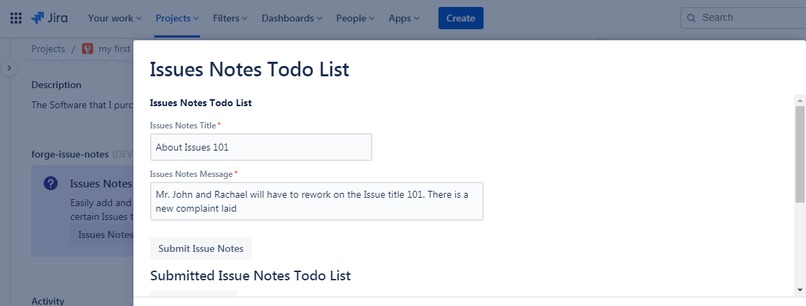 Forge Issues Notes Todolist – screenshot 2