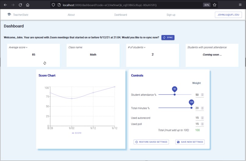 TeacherStats – screenshot 1
