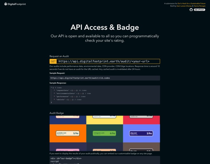 DigitalFootprint.earth – screenshot 5