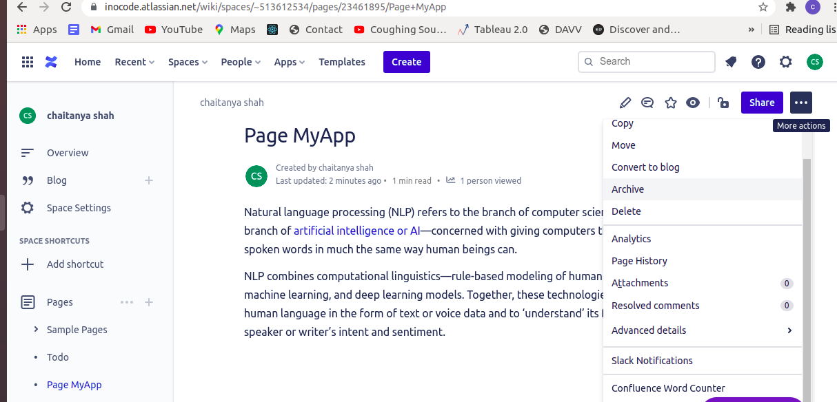 Confluence Word Counter | Devpost
