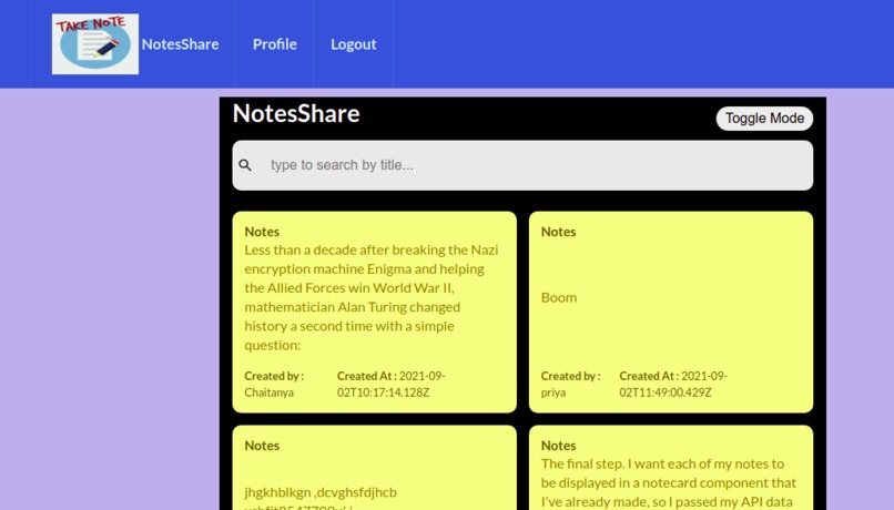 NotesShare – screenshot 3