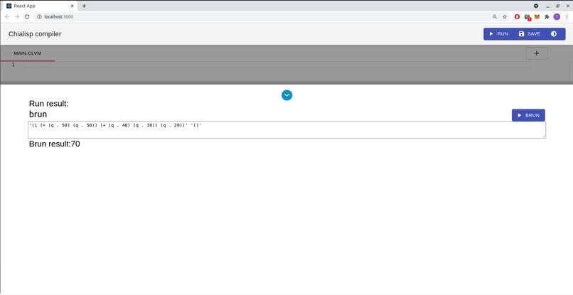 Chialisp online compiler – screenshot 3