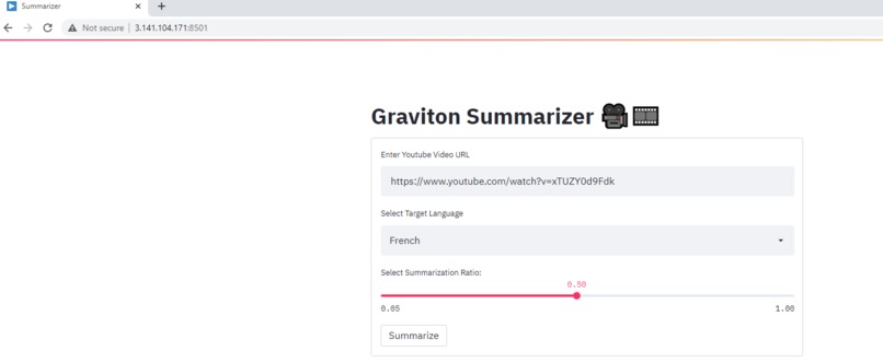 Graviton Summarizer – screenshot 1