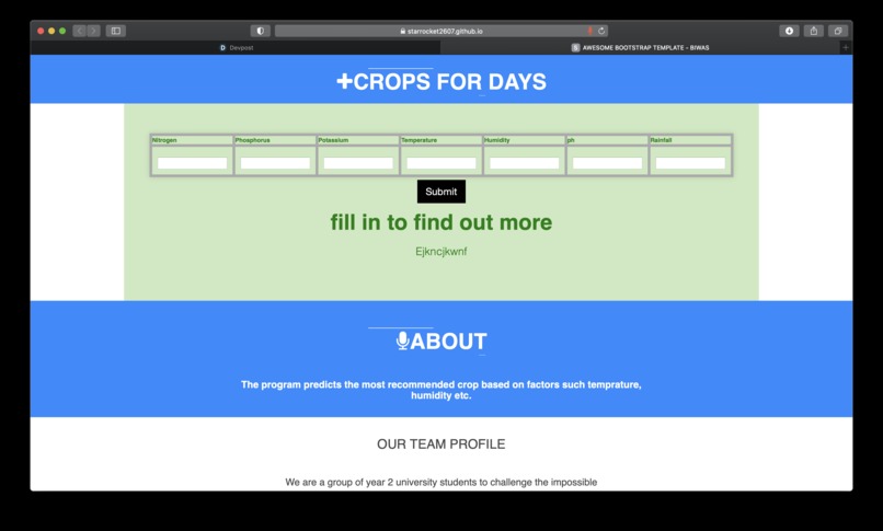 Crop recommendation AI – screenshot 1