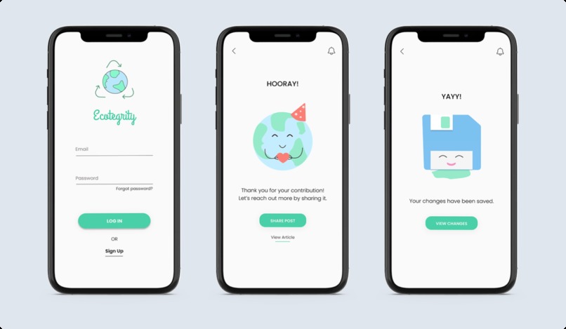 Ecotegrity Social Media Based App – screenshot 1