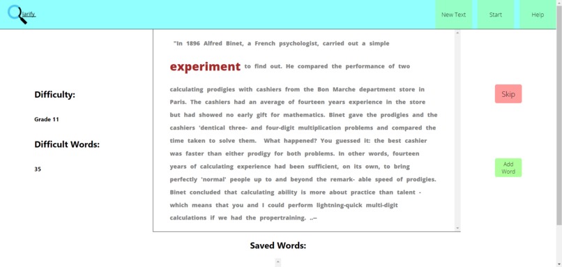 Clarify – screenshot 1