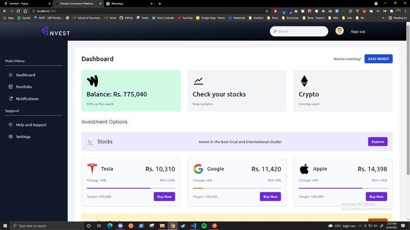 Finvest – screenshot 2