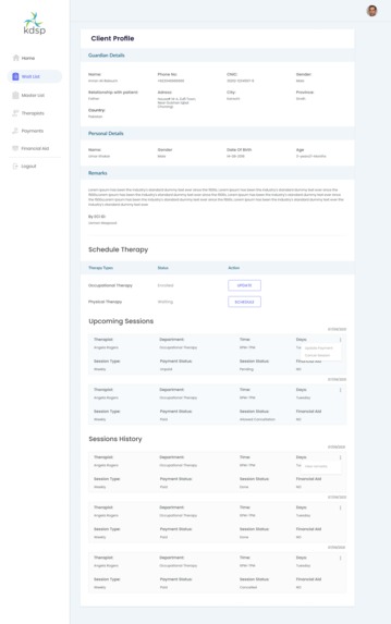 KDSP ERP – screenshot 1