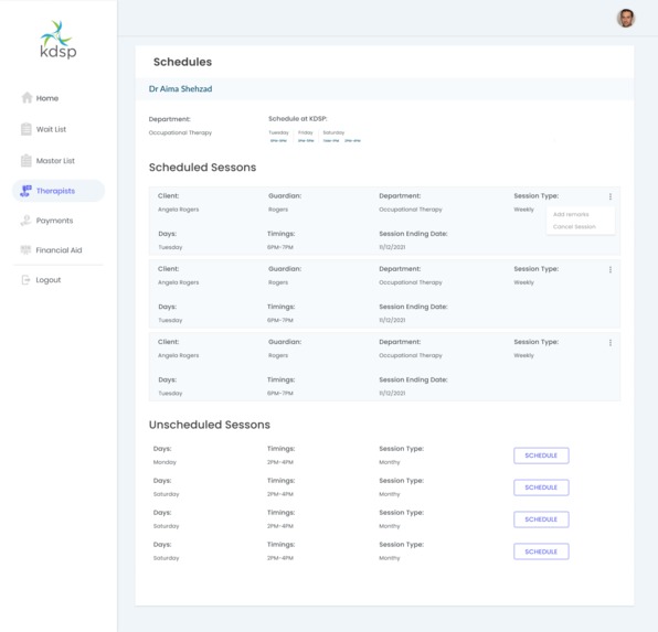 KDSP ERP – screenshot 2