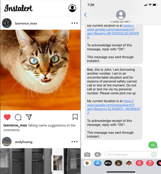 Instalert – screenshot 1
