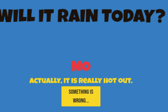 Will It Rain Today?
