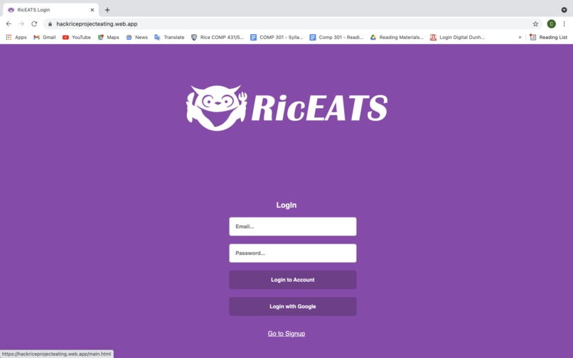 RicEATS – screenshot 6