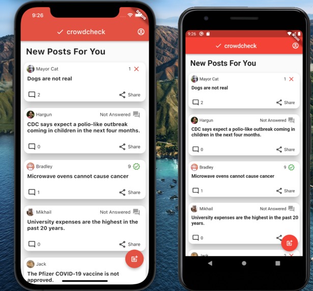 Crowdcheck – screenshot 1