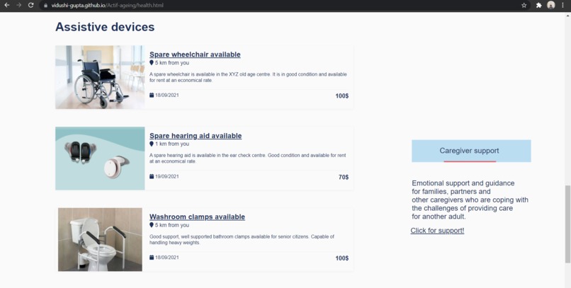 Actif Ageing – screenshot 1