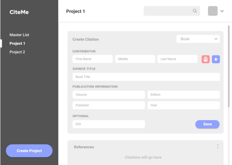 CiteMe – screenshot 1