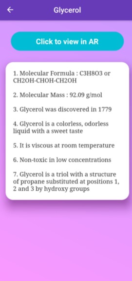 AR Chemistry Learning Application – screenshot 2