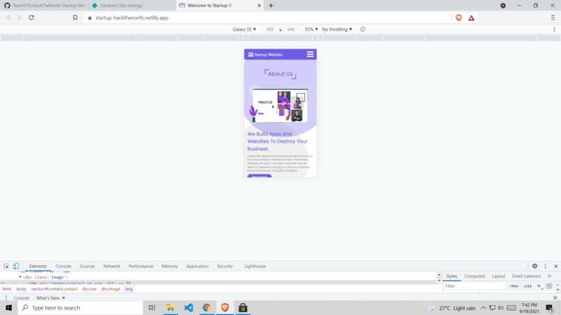 Startup Website 2021 – screenshot 3