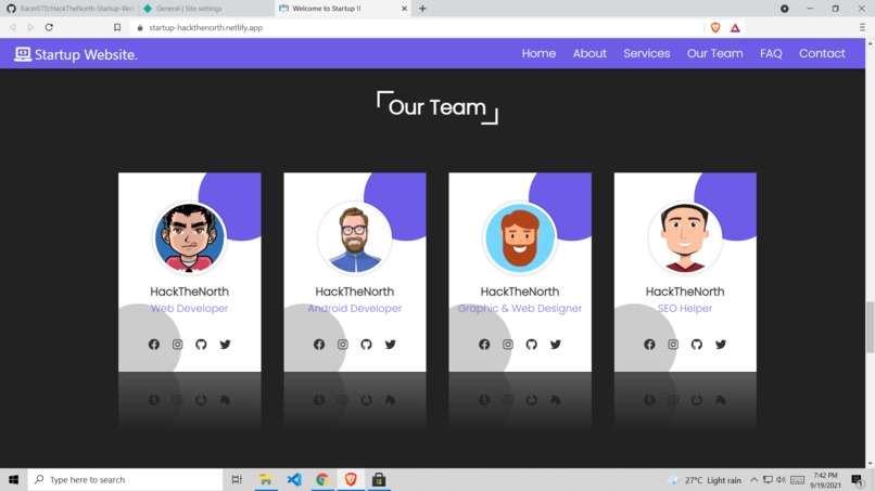 Startup Website 2021 – screenshot 5