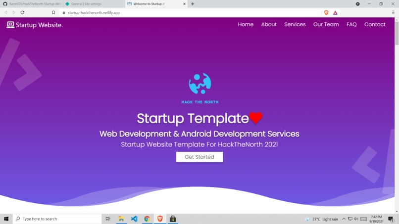 Startup Website 2021 – screenshot 6