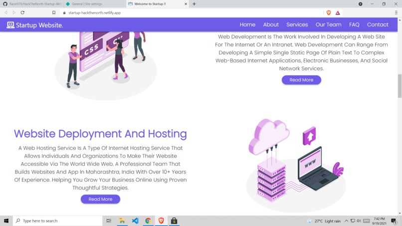 Startup Website 2021 – screenshot 7