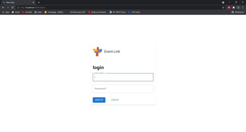EventLink – screenshot 1