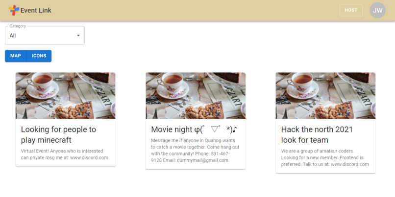 EventLink – screenshot 2