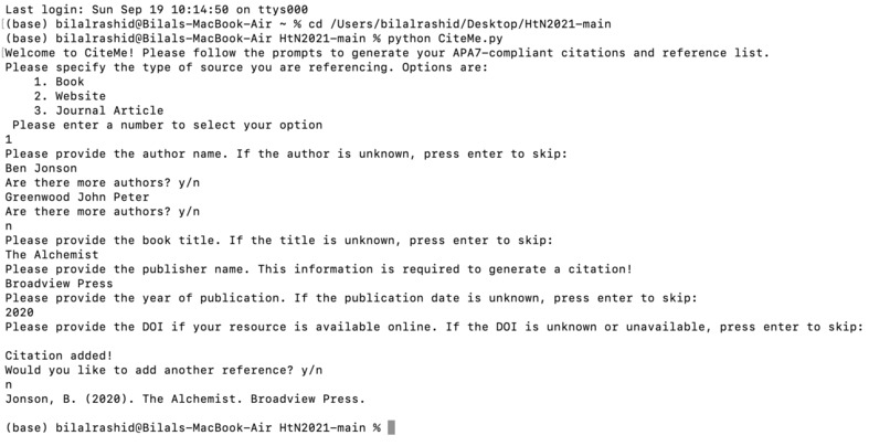 CiteMe – screenshot 4