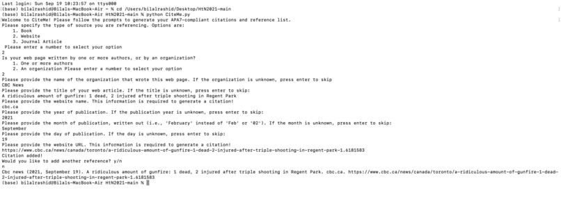 CiteMe – screenshot 5