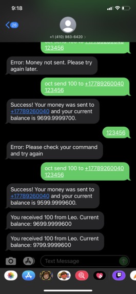 Offline Crypto Transfers System – screenshot 1