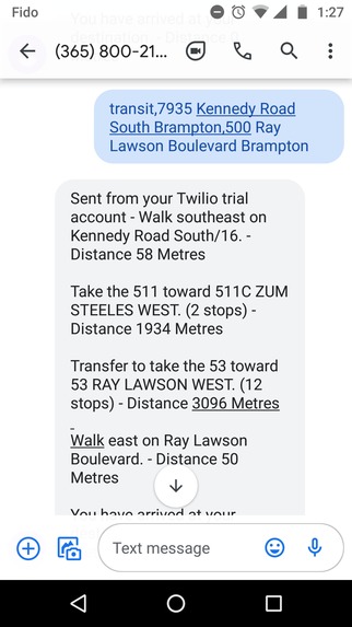 GeoSMS – screenshot 4