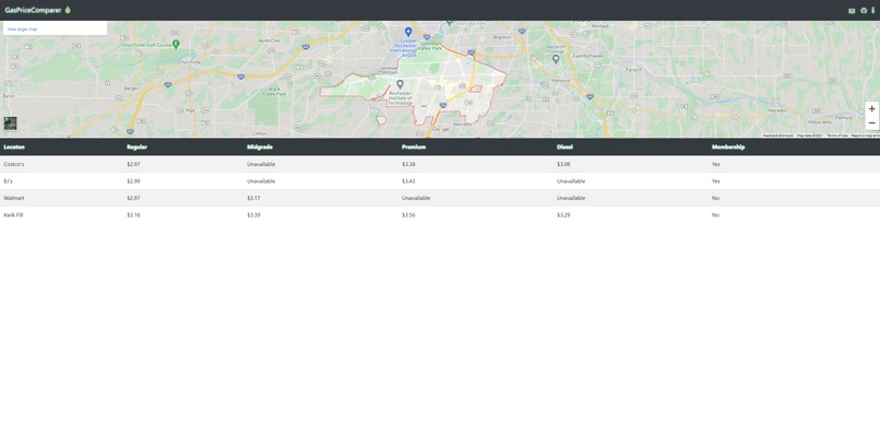Gas Price Comparer – screenshot 2