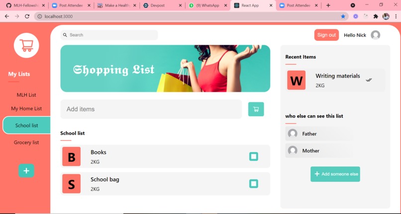 SHOWLOPPING LIST – screenshot 1