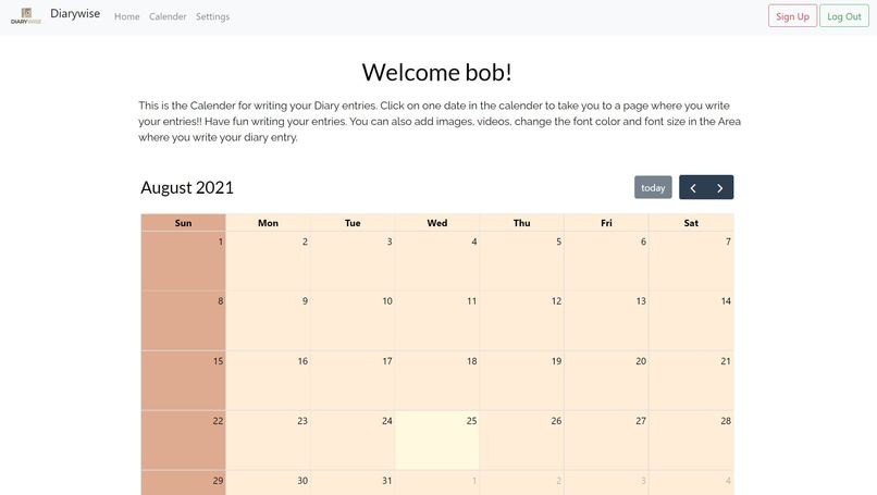 Diarywise – screenshot 5