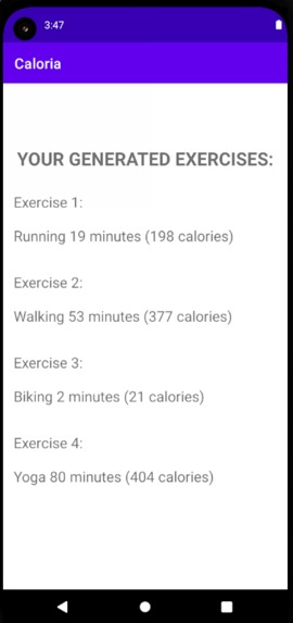 Caloria – screenshot 3