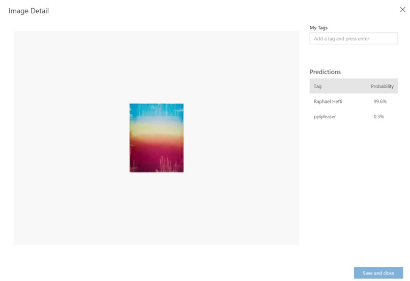 AI-based Art Recognizer (nickname Aare) – screenshot 1