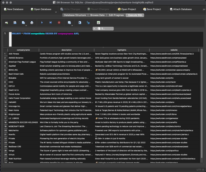 Venture Insight – screenshot 1