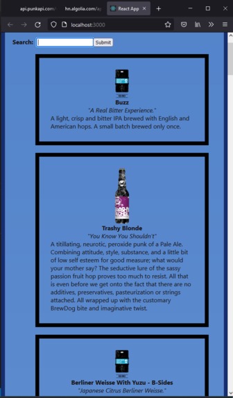 ShellHacks2021 Beer Catalog – screenshot 2