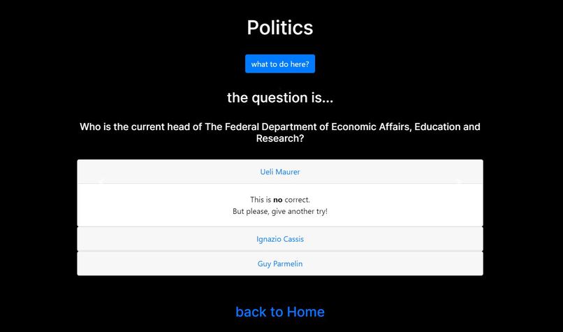Swiss Quiz – screenshot 2