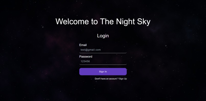 The Night Sky – screenshot 1