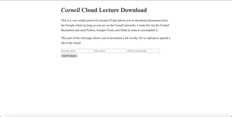 Cornell Lecture File Share – screenshot 2