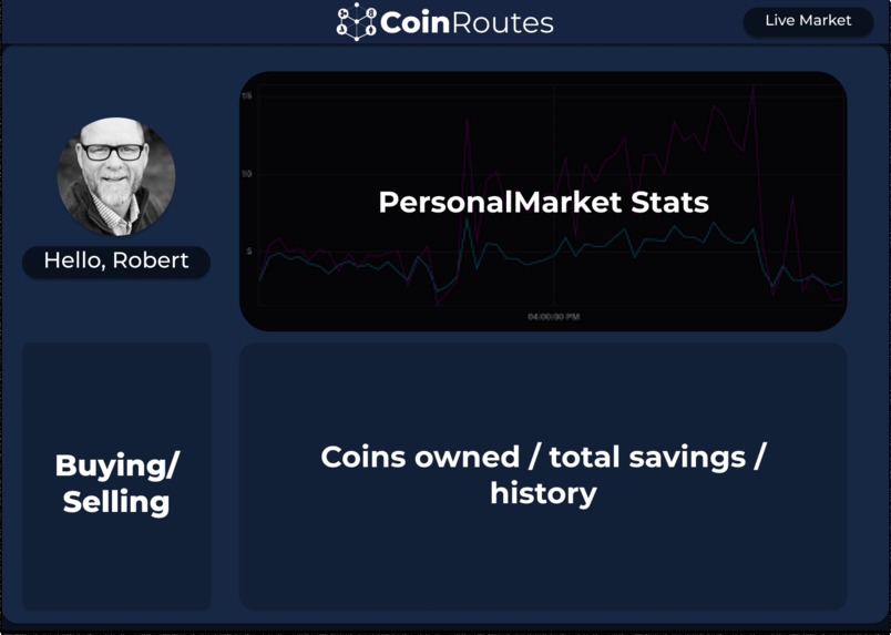 CoinRoute Mobile UI – screenshot 2
