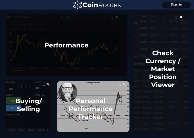 CoinRoute Mobile UI – screenshot 3
