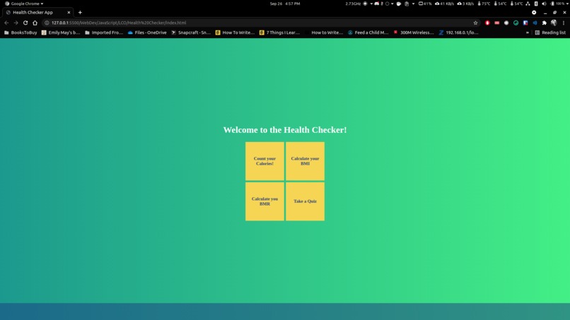 The Health Checker App – screenshot 2