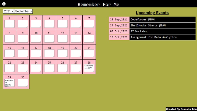 Remember for me – screenshot 1