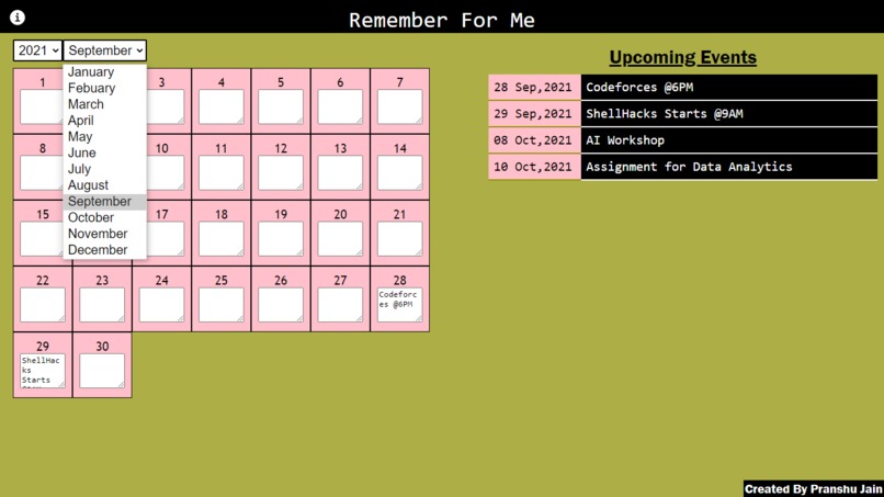 Remember for me – screenshot 2