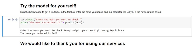 Fake News Detector (Team-57 The Decision Trees) – screenshot 3