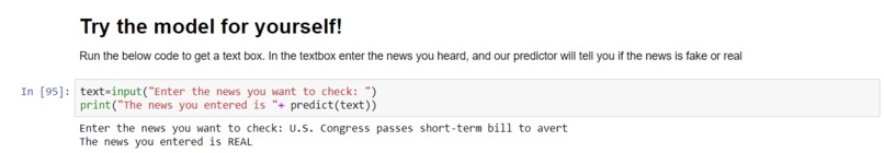 Fake News Detector (Team-57 The Decision Trees) – screenshot 4