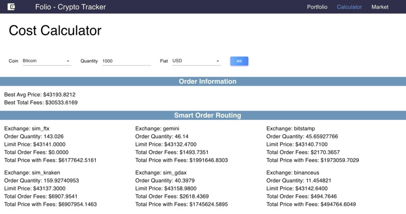 Folio - Crypto Tracker – screenshot 2