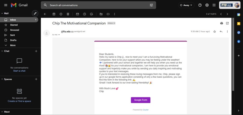 Chip - Motivational Companion Bot – screenshot 2